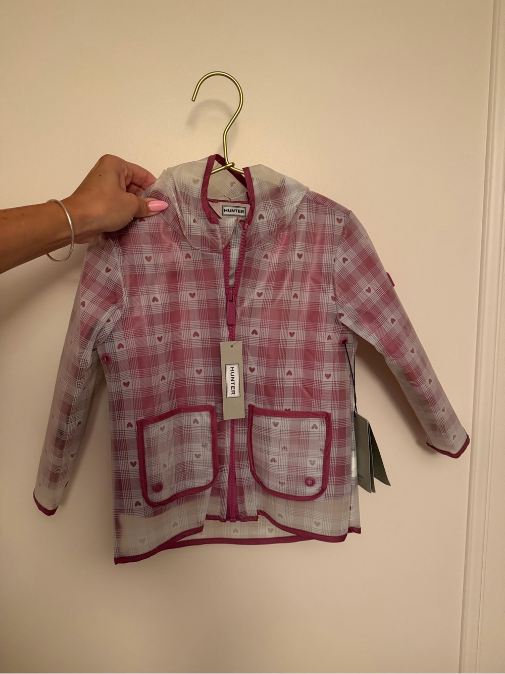 NWT HUNTER toddler 3 in 1 rain jacket size 2T